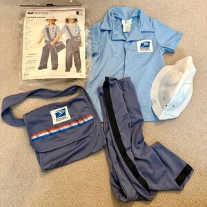Kids US Mail Carrier Postal Worker Community Service Costume - SizeLarge (4-6)